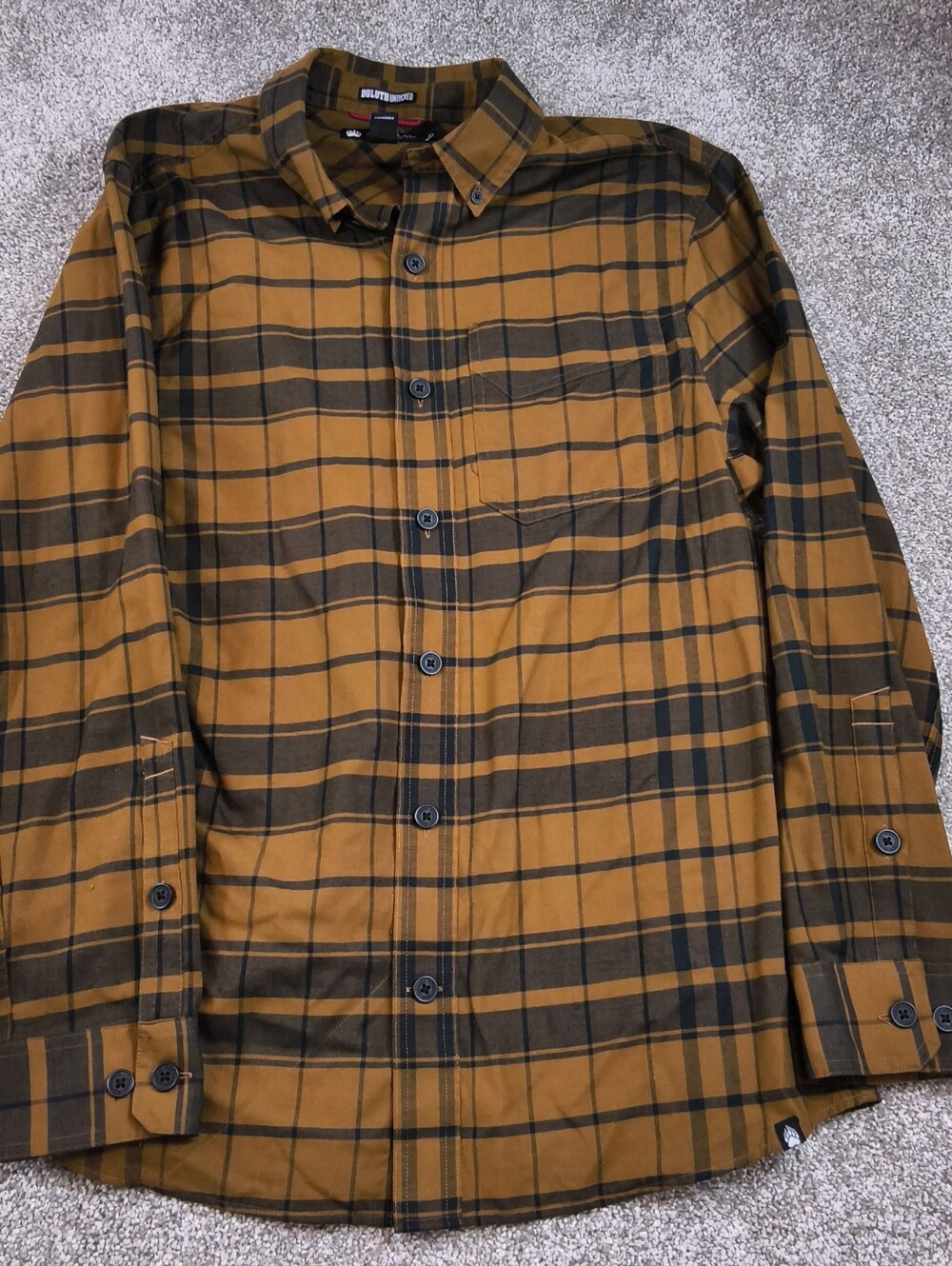Duluth Alaskan Hardgear Shirt Men Size Medium Wool Blend Plaid Outdoor